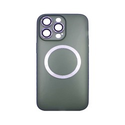 Magnetic Case with Camera Lens for Apple iPhone 14 Pro Max Green